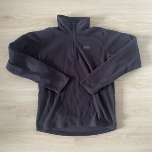 Mens Helly Hansen Black Fleece Quarter Zip Sweater Size M